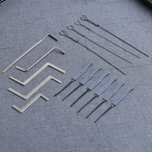 Planet Gates 301003 LT87 Practice Padlock With Keys Transparent Visible Lock Pick Broken Key Removing Hook Kit Extractor Set Locksmith Wrench Tool