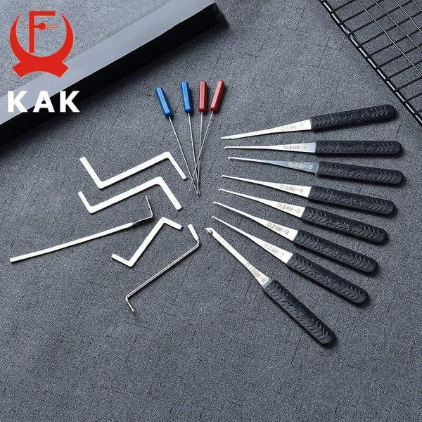 Planet Gates 301003 Practice Padlock With Keys Transparent Visible Lock Pick Broken Key Removing Hook Kit Extractor Set Locksmith Wrench Tool