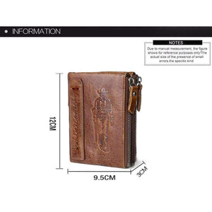 Planet Gates 302Brown / China leather genuine wallet men double coin pocket zipper men wallets with credit card holder short male clutch slim wallet purse hot