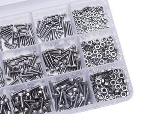 480Pcs/set M2 M2.5 M3 DIN912 Black High-strength 12.9 Level Alloy Steel Screw Hexagon Socket Head Cap Screws Car Furniture HW024