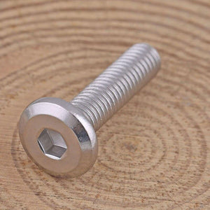 304 Stainless Steel Flat Head Hexagon Socket Bolt M6 M8 Furniture Screw Large Hex Socket Screw Chamfer Bolt 10PCS