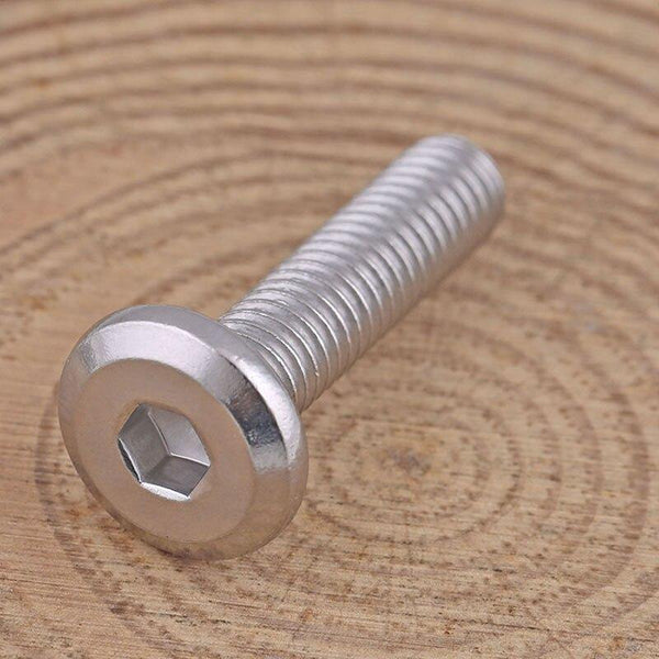 304 Stainless Steel Flat Head Hexagon Socket Bolt M6 M8 Furniture Screw Large Hex Socket Screw Chamfer Bolt 10PCS