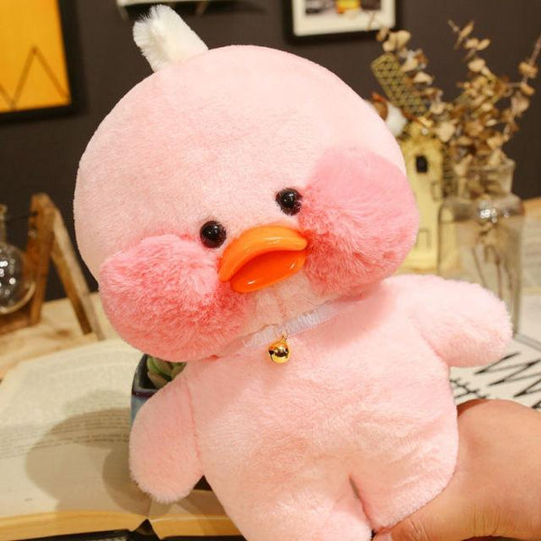 Planet Gates 30CM / 1 30CM Pink LaLafanfan Kawaii Cafe Mimi Yellow Duck Plush Toy Cute Stuffed Doll Soft Animal Dolls Kids Toys Birthday Gift for girl