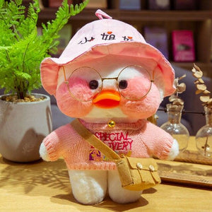 Planet Gates 30CM / 10 30CM Cartoon LaLafanfan Duck Plush Toy Stuffed Soft Kawaii Cute Animal Dolls Korean Acid Yellow Ducks Kids Girls Birthday Gifts
