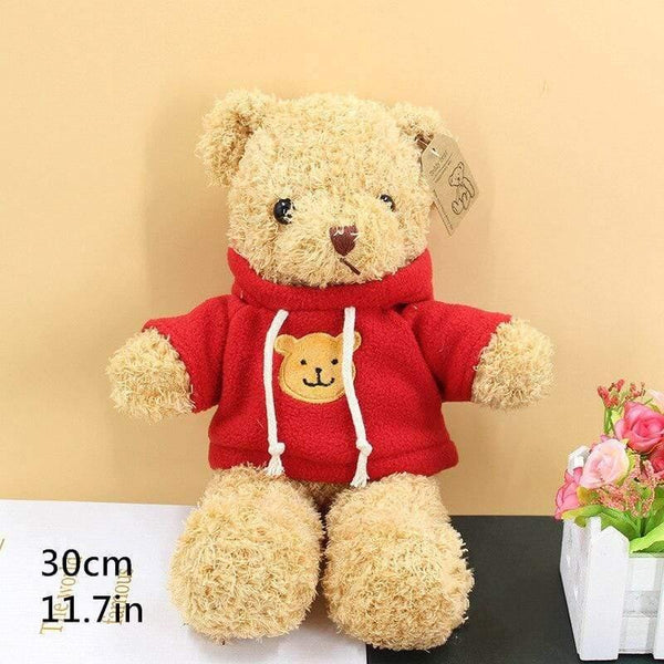 Lovely Soft Teddy Bear Plush Toy Stuffed Animals Accompany Toy Playmate Doll PP Cotton Kitds Toys Christmas Birthday Gifts