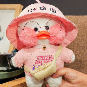 Planet Gates 30CM / 12 30cm Pink LaLafanfan Kawaii Cafe Mimi Yellow Duck Plush Toy Cute Stuffed Doll Soft Animal Dolls Kids Toys Birthday Gift for girl
