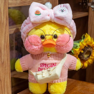 Planet Gates 30cm / 13 30cm Cartoon LaLafanfan Cafe Yellow Duck Plush Toy Stuffed Soft Kawaii Duck Doll Animal Pillow Girl Birthday Gift for Children