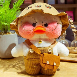 Planet Gates 30CM / 13 30CM Cartoon LaLafanfan Duck Plush Toy Stuffed Soft Kawaii Cute Animal Dolls Korean Acid Yellow Ducks Kids Girls Birthday Gifts