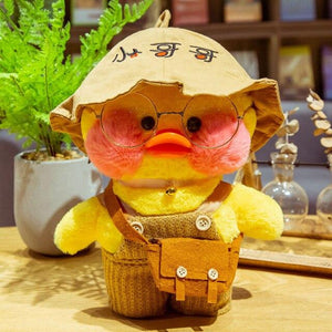 Planet Gates 30CM / 14 30CM Cartoon LaLafanfan Duck Plush Toy Stuffed Soft Kawaii Cute Animal Dolls Korean Acid Yellow Ducks Kids Girls Birthday Gifts