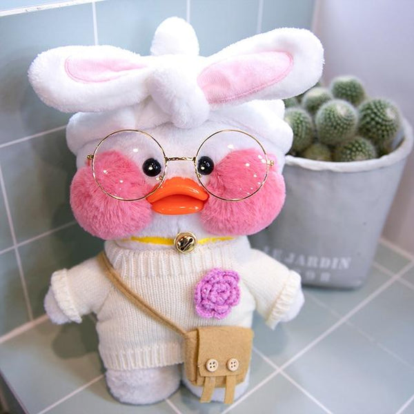 Planet Gates 30cm / 14 30CM Pink LaLafanfan Kawaii Cafe Mimi Yellow Duck Plush Toy Cute Stuffed Doll Soft Animal Dolls Kids Toys Birthday Gift for girl