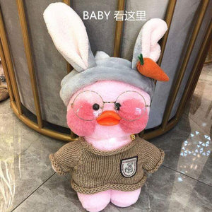 Planet Gates 30cm / 15 30CM Pink LaLafanfan Kawaii Cafe Mimi Yellow Duck Plush Toy Cute Stuffed Doll Soft Animal Dolls Kids Toys Birthday Gift for girl