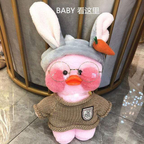 Planet Gates 30cm / 15 30CM Pink LaLafanfan Kawaii Cafe Mimi Yellow Duck Plush Toy Cute Stuffed Doll Soft Animal Dolls Kids Toys Birthday Gift for girl
