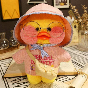 Planet Gates 30cm / 17 30cm Cute LaLafanfan Cafe Yellow Duck Plush Toy Creative Duck Stuffed Doll Soft Animal Dolls Baby Toys Birthday Gift for Girl