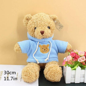 Lovely Soft Teddy Bear Plush Toy Stuffed Animals Accompany Toy Playmate Doll PP Cotton Kitds Toys Christmas Birthday Gifts