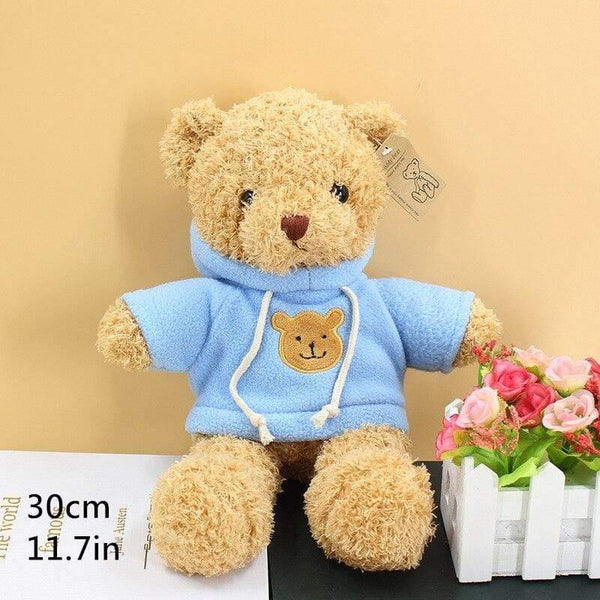 Lovely Soft Teddy Bear Plush Toy Stuffed Animals Accompany Toy Playmate Doll PP Cotton Kitds Toys Christmas Birthday Gifts