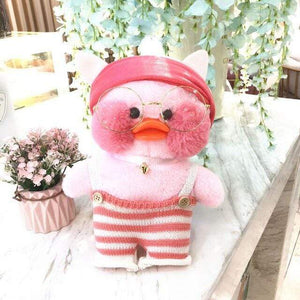 Planet Gates 30cm / 18 30CM Pink LaLafanfan Kawaii Cafe Mimi Yellow Duck Plush Toy Cute Stuffed Doll Soft Animal Dolls Kids Toys Birthday Gift for girl