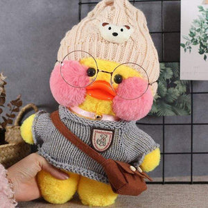 Planet Gates 30cm / 19 30cm Cartoon LaLafanfan Cafe Yellow Duck Plush Toy Stuffed Soft Kawaii Duck Doll Animal Pillow Girl Birthday Gift for Children