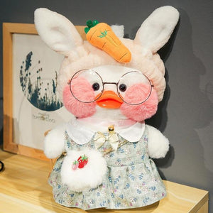 Planet Gates 30cm / 19 30cm Korean Cartoon Cute LaLafanfan Cafe Duck Plush Toy Stuffed Soft Kawaii Duck Doll Animal Pillow Birthday Gift for Children