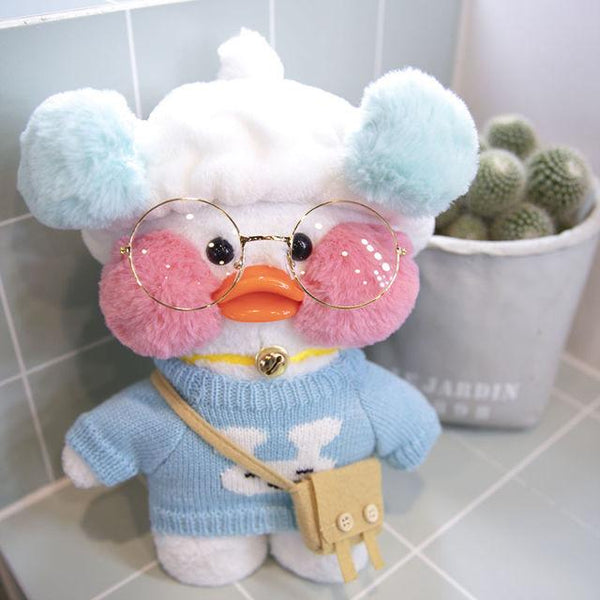 Planet Gates 30cm / 19 30CM Pink LaLafanfan Kawaii Cafe Mimi Yellow Duck Plush Toy Cute Stuffed Doll Soft Animal Dolls Kids Toys Birthday Gift for girl