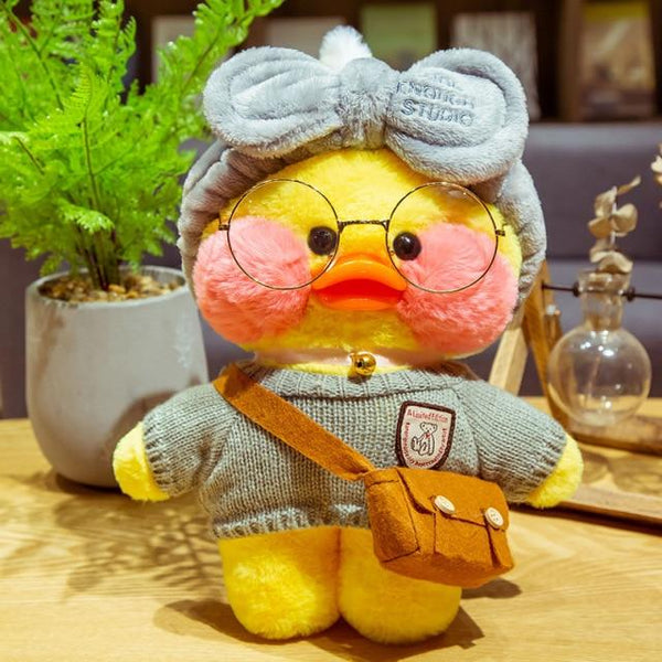 Planet Gates 30CM / 2 30CM Cartoon LaLafanfan Duck Plush Toy Stuffed Soft Kawaii Cute Animal Dolls Korean Acid Yellow Ducks Kids Girls Birthday Gifts