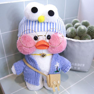 Planet Gates 30cm / 2 30CM Pink LaLafanfan Kawaii Cafe Mimi Yellow Duck Plush Toy Cute Stuffed Doll Soft Animal Dolls Kids Toys Birthday Gift for girl