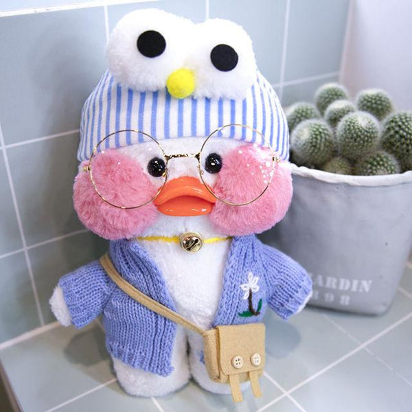 Planet Gates 30cm / 2 30CM Pink LaLafanfan Kawaii Cafe Mimi Yellow Duck Plush Toy Cute Stuffed Doll Soft Animal Dolls Kids Toys Birthday Gift for girl