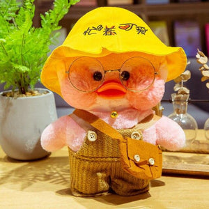 Planet Gates 30CM / 21 30CM Cartoon LaLafanfan Duck Plush Toy Stuffed Soft Kawaii Cute Animal Dolls Korean Acid Yellow Ducks Kids Girls Birthday Gifts