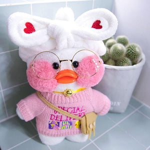 Planet Gates 30cm / 21 30CM Pink LaLafanfan Kawaii Cafe Mimi Yellow Duck Plush Toy Cute Stuffed Doll Soft Animal Dolls Kids Toys Birthday Gift for girl