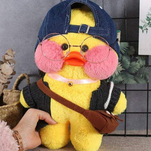 Planet Gates 30cm / 22 30cm Cartoon LaLafanfan Cafe Yellow Duck Plush Toy Stuffed Soft Kawaii Duck Doll Animal Pillow Girl Birthday Gift for Children