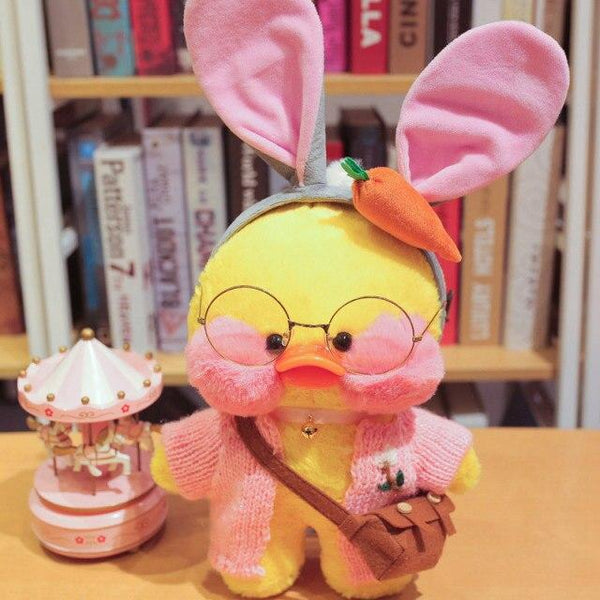 Planet Gates 30cm / 22 30cm Cute LaLafanfan Cafe Yellow Duck Plush Toy Creative Duck Stuffed Doll Soft Animal Dolls Baby Toys Birthday Gift for Girl