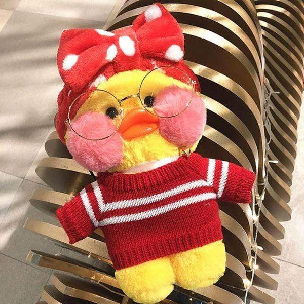 Planet Gates 30cm / 22 30CM Pink LaLafanfan Kawaii Cafe Mimi Yellow Duck Plush Toy Cute Stuffed Doll Soft Animal Dolls Kids Toys Birthday Gift for girl