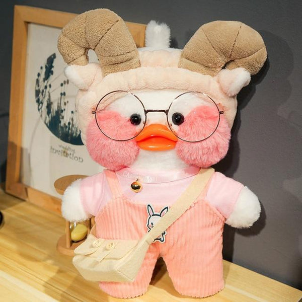 Planet Gates 30cm / 23 30cm Korean Cartoon Cute LaLafanfan Cafe Duck Plush Toy Stuffed Soft Kawaii Duck Doll Animal Pillow Birthday Gift for Children