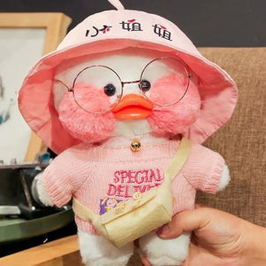 Planet Gates 30CM / 23 30CM Pink LaLafanfan Kawaii Cafe Mimi Yellow Duck Plush Toy Cute Stuffed Doll Soft Animal Dolls Kids Toys Birthday Gift for girl