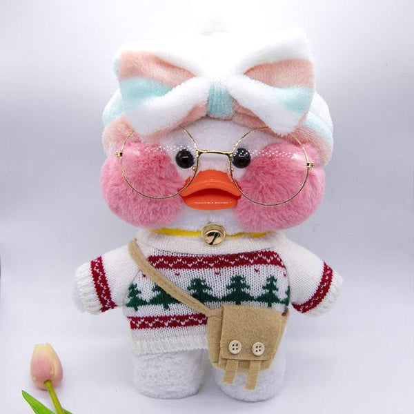 Planet Gates 30cm / 23 30CM Pink LaLafanfan Kawaii Cafe Mimi Yellow Duck Plush Toy Cute Stuffed Doll Soft Animal Dolls Kids Toys Birthday Gift for girl