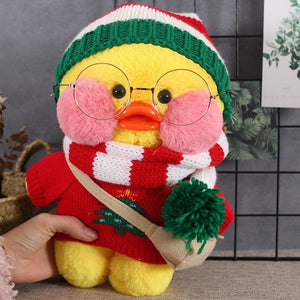 Planet Gates 30cm / 25 30cm Cartoon LaLafanfan Cafe Yellow Duck Plush Toy Stuffed Soft Kawaii Duck Doll Animal Pillow Girl Birthday Gift for Children