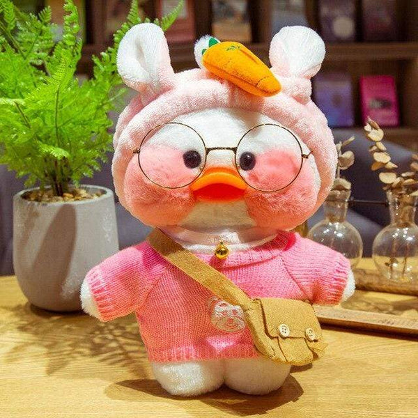 Planet Gates 30CM / 25 30CM Cartoon LaLafanfan Duck Plush Toy Stuffed Soft Kawaii Cute Animal Dolls Korean Acid Yellow Ducks Kids Girls Birthday Gifts