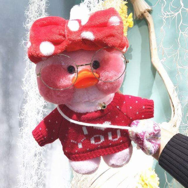 Planet Gates 30cm / 25 30CM Pink LaLafanfan Kawaii Cafe Mimi Yellow Duck Plush Toy Cute Stuffed Doll Soft Animal Dolls Kids Toys Birthday Gift for girl