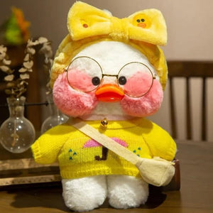 Planet Gates 30CM / 25 30CM Pink LaLafanfan Kawaii Cafe Mimi Yellow Duck Plush Toy Cute Stuffed Doll Soft Animal Dolls Kids Toys Birthday Gift for girl