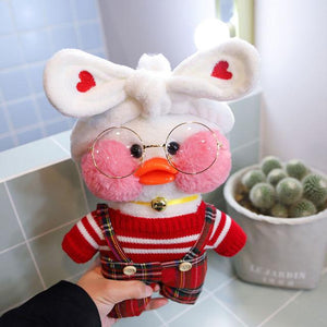 Planet Gates 30cm / 25 30CM Pink LaLafanfan Kawaii Cafe Mimi Yellow Duck Plush Toy Cute Stuffed Doll Soft Animal Dolls Kids Toys Birthday Gift for girl