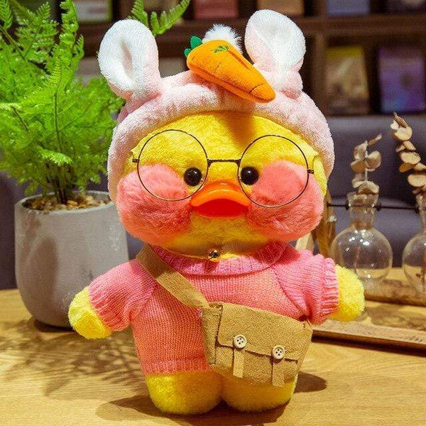 Planet Gates 30CM / 26 30CM Cartoon LaLafanfan Duck Plush Toy Stuffed Soft Kawaii Cute Animal Dolls Korean Acid Yellow Ducks Kids Girls Birthday Gifts