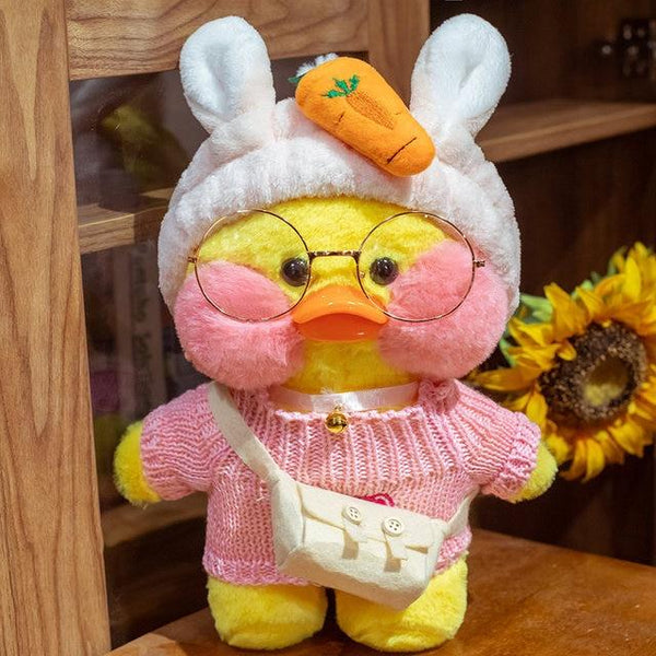 Planet Gates 30cm / 26 30cm Cute Plushie Lalafanfan Yellow Duck Stuffed Animals Soft Plush Toys for Girls Kids Kawaii Doll Birthday Christmas Gift