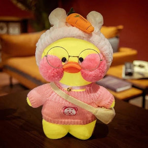 Planet Gates 30CM / 26 30CM Pink LaLafanfan Kawaii Cafe Mimi Yellow Duck Plush Toy Cute Stuffed Doll Soft Animal Dolls Kids Toys Birthday Gift for girl