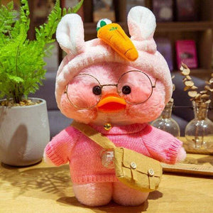 Planet Gates 30CM / 27 30CM Cartoon LaLafanfan Duck Plush Toy Stuffed Soft Kawaii Cute Animal Dolls Korean Acid Yellow Ducks Kids Girls Birthday Gifts