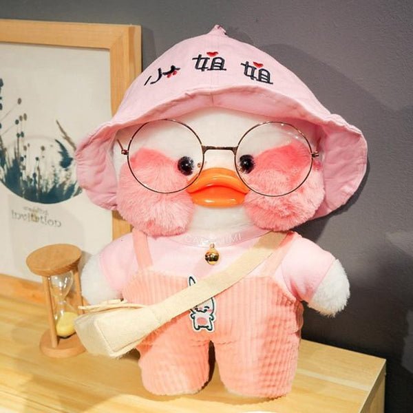 Planet Gates 30cm / 27 30cm Korean Cartoon Cute LaLafanfan Cafe Duck Plush Toy Stuffed Soft Kawaii Duck Doll Animal Pillow Birthday Gift for Children