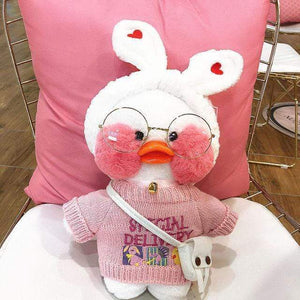 Planet Gates 30cm / 27 30CM Pink LaLafanfan Kawaii Cafe Mimi Yellow Duck Plush Toy Cute Stuffed Doll Soft Animal Dolls Kids Toys Birthday Gift for girl