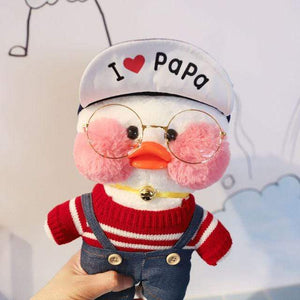 Planet Gates 30cm / 27 30CM Pink LaLafanfan Kawaii Cafe Mimi Yellow Duck Plush Toy Cute Stuffed Doll Soft Animal Dolls Kids Toys Birthday Gift for girl