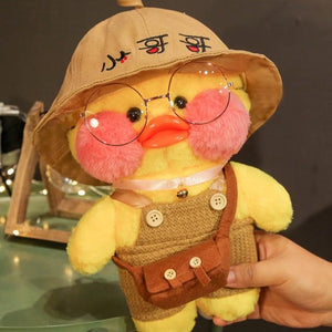 Planet Gates 30cm / 28 30cm Cartoon LaLafanfan Cafe Yellow Duck Plush Toy Stuffed Soft Kawaii Duck Doll Animal Pillow Girl Birthday Gift for Children