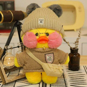 Planet Gates 30cm / 32 30cm Cartoon LaLafanfan Cafe Yellow Duck Plush Toy Stuffed Soft Kawaii Duck Doll Animal Pillow Girl Birthday Gift for Children