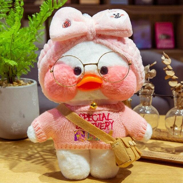 Planet Gates 30CM / 33 30CM Cartoon LaLafanfan Duck Plush Toy Stuffed Soft Kawaii Cute Animal Dolls Korean Acid Yellow Ducks Kids Girls Birthday Gifts