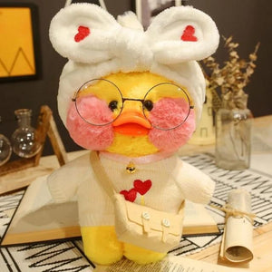 Planet Gates 30CM / 33 30CM Pink LaLafanfan Kawaii Cafe Mimi Yellow Duck Plush Toy Cute Stuffed Doll Soft Animal Dolls Kids Toys Birthday Gift for girl